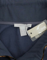 Cavalli Blue velvet cotton sweater
