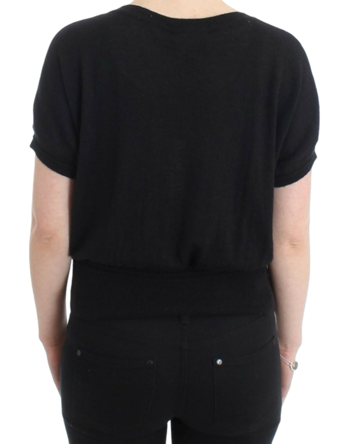 Cavalli Black short sleeved jumper