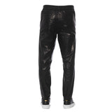 Trussardi Black Lamb Leather Jeans & Pants