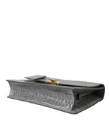 Balenciaga Gray Exotic Leather Medium Shoulder Hand Purse Bag