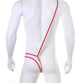 Men's Single Side Opening Of The One-piece Undergarment With A Shoulder Strap