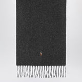 Polo Ralph Lauren Grey wool scarf with embroidered logo