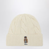 Polo Ralph Lauren Polo Bear hat in cream wool