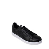 EA7 Emporio Armani Black And White Polyethylene Low Top Sneakers