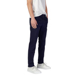 Hugo Boss Blue Cotton Skinny Pants
