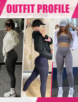 Leggings - Cropped High-rise Seamless Solid Color Light Blue