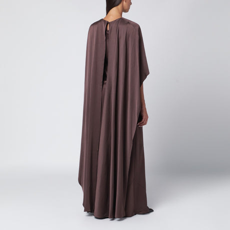 SIMKHAI Izel long dress in chocolate colour