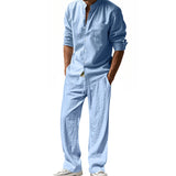 Loose Long-sleeved Trousers Shirt Outfit Men