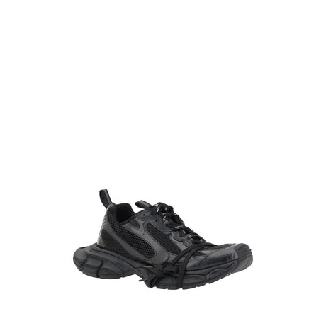 Balenciaga Black Rubber Athletic Sneakers