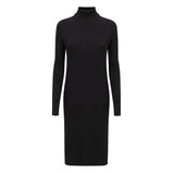 Bottega Veneta Black Wool Long Dress