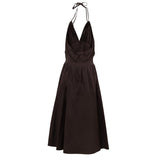 Bottega Veneta Brown Cotton Long Dress