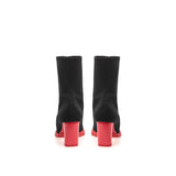 Alexander McQueen Black Neoprene Ankle Boots