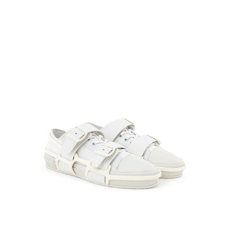 Burberry White Cotton Athletic Sneakers