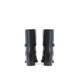 Burberry Black Leather Ankle Boots