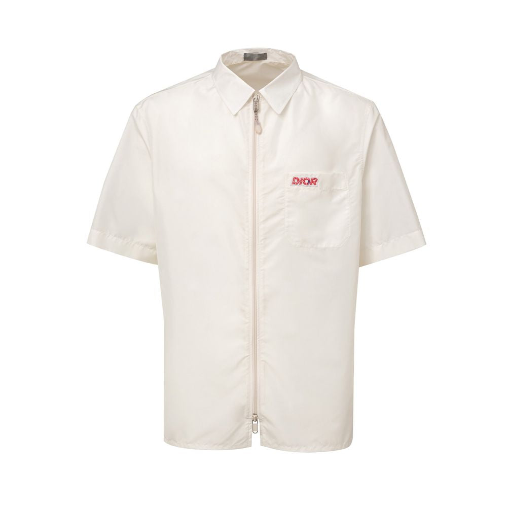 Dior White Polyester Shortsleeve Shirt