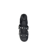 Balenciaga Black Calf Leather Bos Taurus Ballet Flats