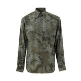Tom Ford Green Lyocell Pattern Shirt