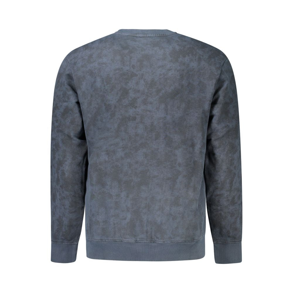 Hugo Boss Blue Cotton Men Sweatshirt