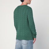 Polo Ralph Lauren Green cotton cable-knit jumper