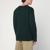 Polo Ralph Lauren Dark green Big-Fit sweater with inlaid logo