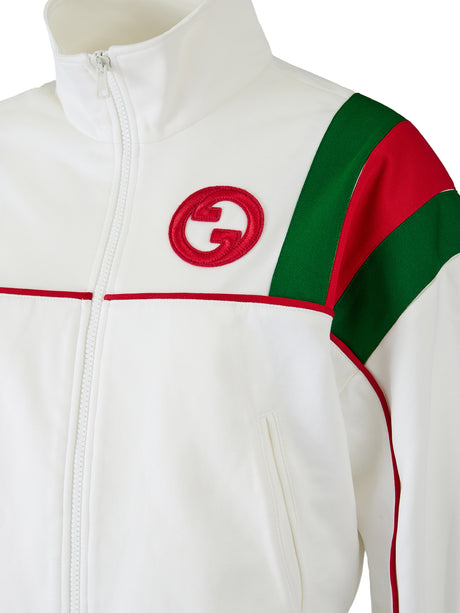 Gucci White Polyester Logo Sweatshirt