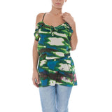 John Galliano Green Cotton Women Top