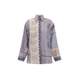 Zimmermann Purple Cotton Pattern Shirt