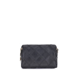 Tory Burch Black Calf Leather Bos Taurus Shoulder Bag