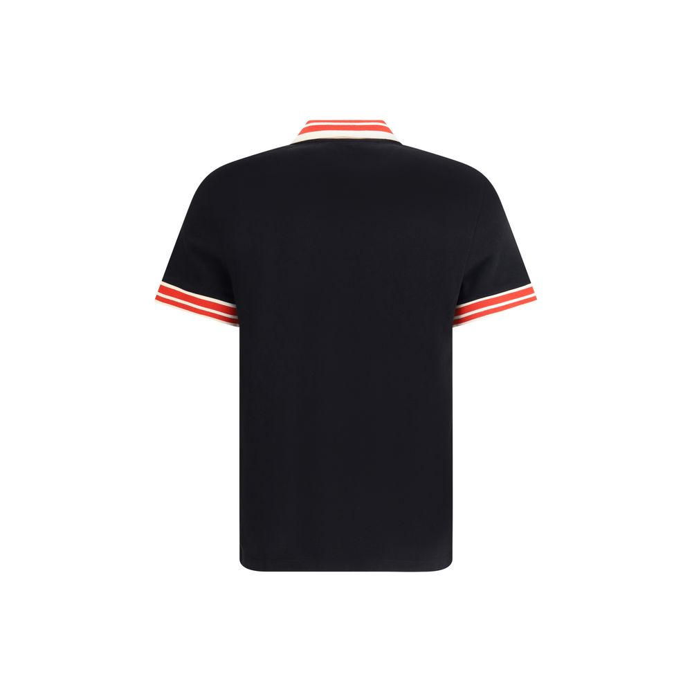 Valentino Black Cotton Polo Shirt