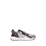 Fendi Beige Calf Leather Bos Taurus Low Top Sneakers