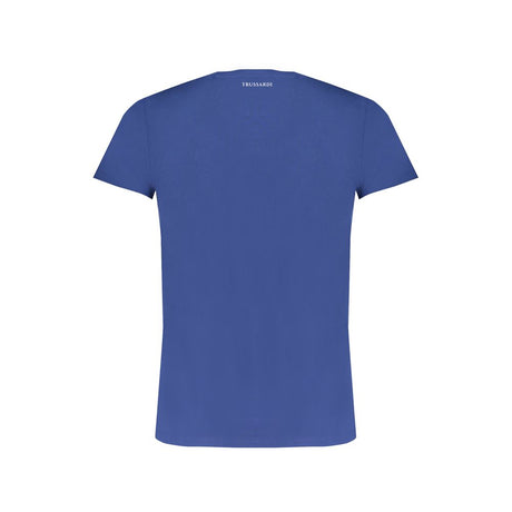 Trussardi Blue Cotton Men T-Shirt