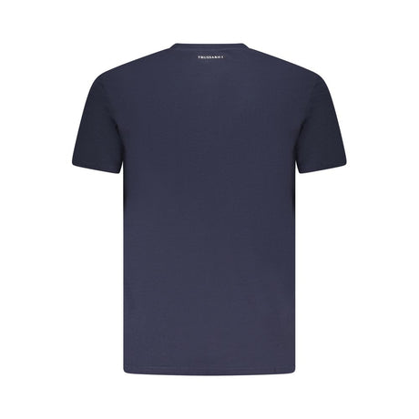 Trussardi Blu Cotton Men T-Shirt