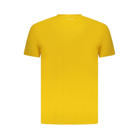 Trussardi Yellow Cotton Men T-Shirt