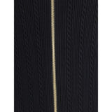 Balmain Gold Viscose Midi Skirt