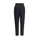 Balmain Black Wool Dress Pants