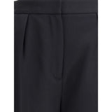 Balmain Black Wool Dress Pants
