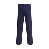 Prada Blue Cotton Chino Pants