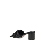 Miu Miu Black Lamb Ovis Aries Aries Stiletto Heel Sandals