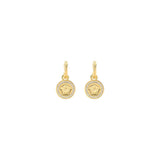 Versace Gold Brass Earrings