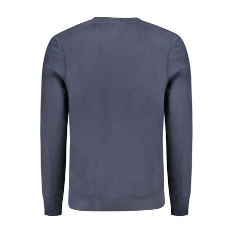 Hugo Boss Blue Cotton Men's Long-Sleeved T-Shirt