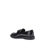 Chloé Black Calf Leather Bos Taurus Slip-On Loafers