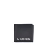 Alexander McQueen Black Calf Leather Bos Taurus Wallet