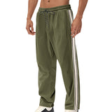 Men's Simplicity Side Stripe Leisure Loose Track Pants