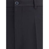 Balenciaga Black Viscose Dress Pants