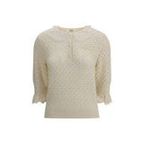 Chloé Cream Cotton Sweatshirt
