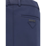 Prada Blue Polyester Casual Pants
