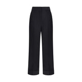 Valentino Black Wool Dress Pants