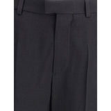 Balenciaga Black Viscose Flared Pants