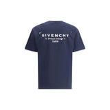 Givenchy Blue Cotton T-Shirt