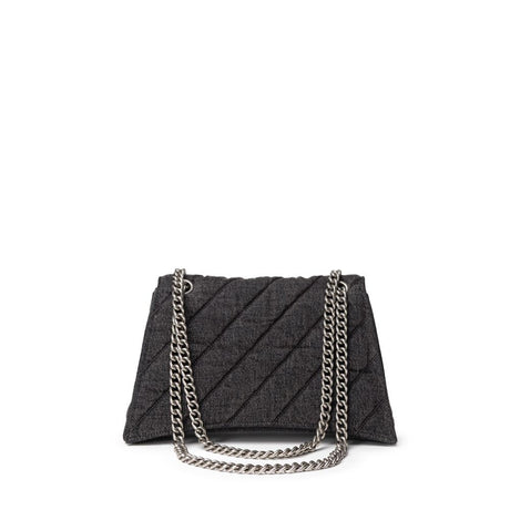 Balenciaga Black Fabric And Leather Shoulder Bag
